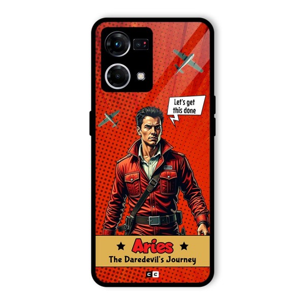 Daredevil Aries Glass Back Case for Oppo F21 Pro 4G