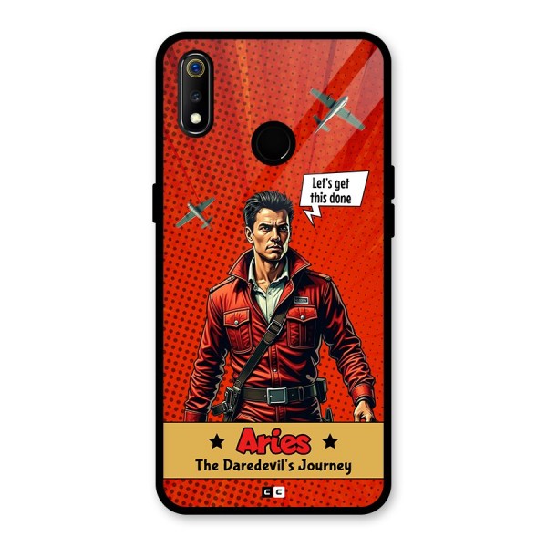 Daredevil Aries Glass Back Case for Realme 3i