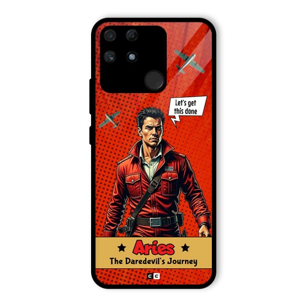 Daredevil Aries Glass Back Case for Realme Narzo 50A