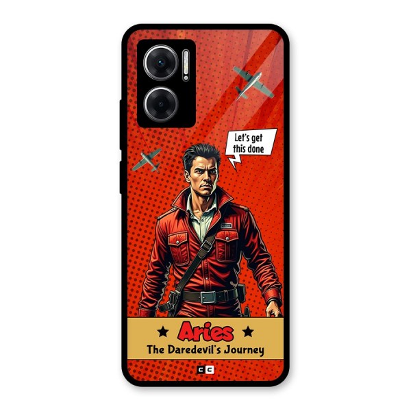 Daredevil Aries Glass Back Case for Redmi 11 Prime 5G