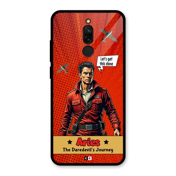 Daredevil Aries Glass Back Case for Redmi 8