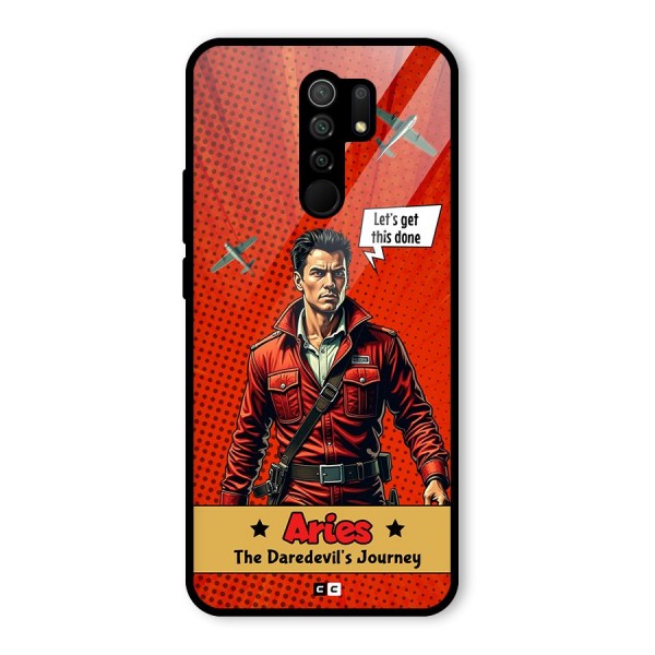 Daredevil Aries Glass Back Case for Redmi 9 Prime