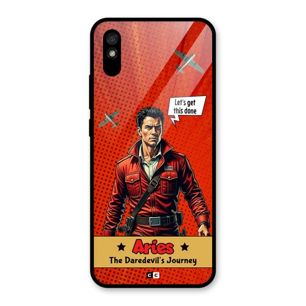 Daredevil Aries Glass Back Case for Redmi 9i