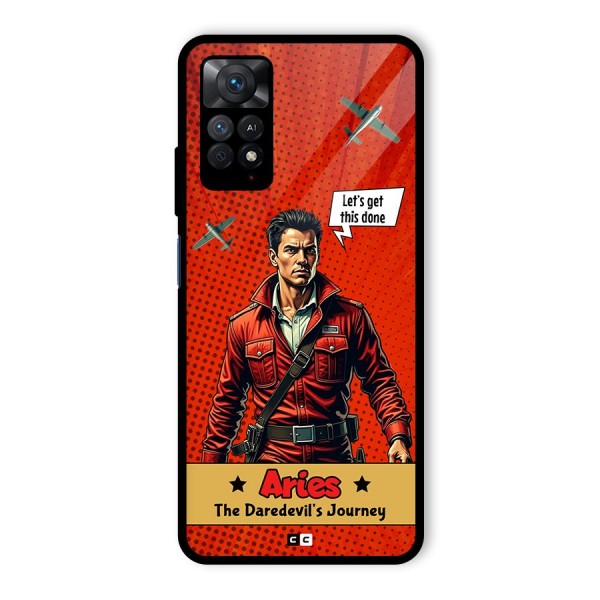 Daredevil Aries Glass Back Case for Redmi Note 11 Pro