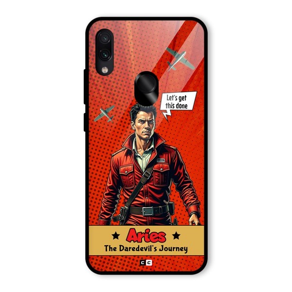 Daredevil Aries Glass Back Case for Redmi Note 7