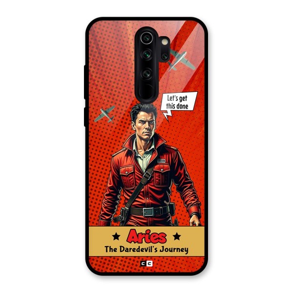 Daredevil Aries Glass Back Case for Redmi Note 8 Pro