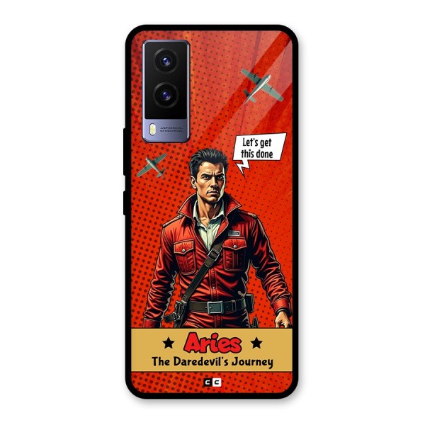 Daredevil Aries Glass Back Case for Vivo V21e 5G