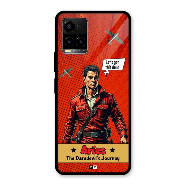 Daredevil Aries Glass Back Case for Vivo Y21G