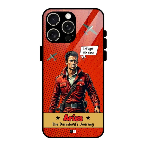 Daredevil Aries Glass Back Case for iPhone 15 Pro Max