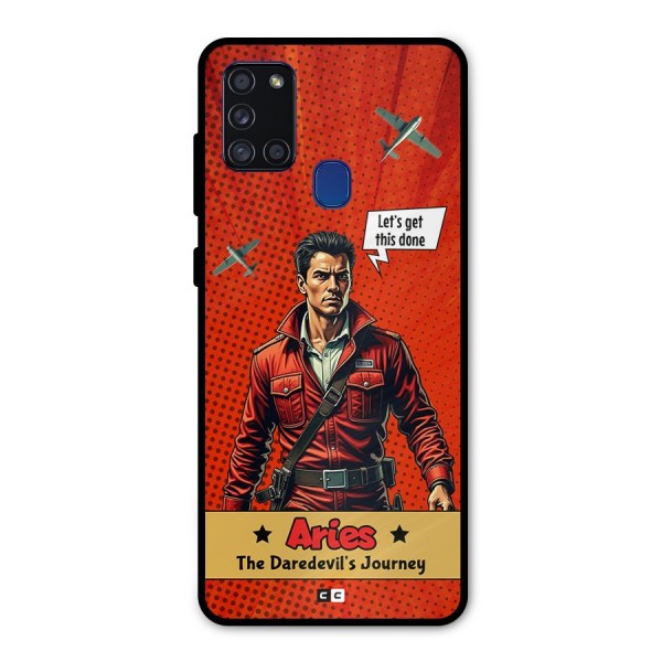 Daredevil Aries Metal Back Case for Galaxy A21s