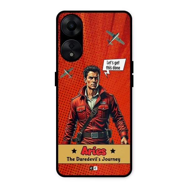 Daredevil Aries Metal Back Case for Oppo A78 5G