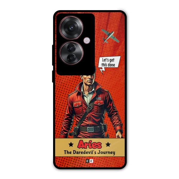 Daredevil Aries Metal Back Case for Oppo F25 Pro