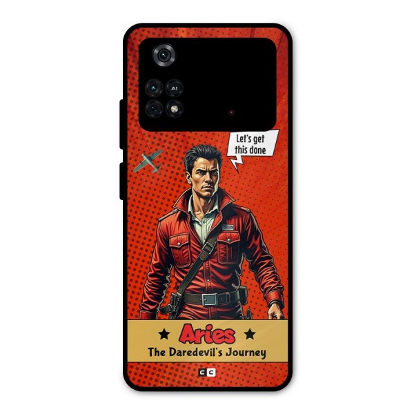 Daredevil Aries Metal Back Case for Poco M4 Pro 4G