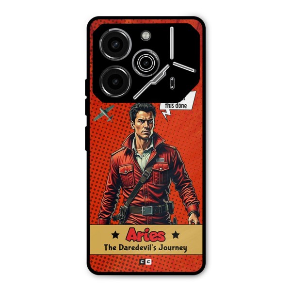 Daredevil Aries Metal Back Case for Tecno Pova 6 Pro