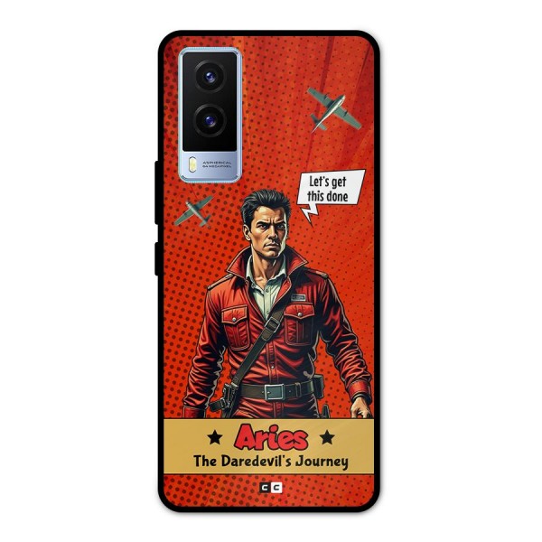 Daredevil Aries Metal Back Case for Vivo V21e 5G