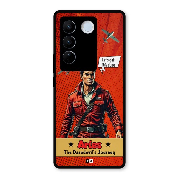 Daredevil Aries Metal Back Case for Vivo V27 Pro