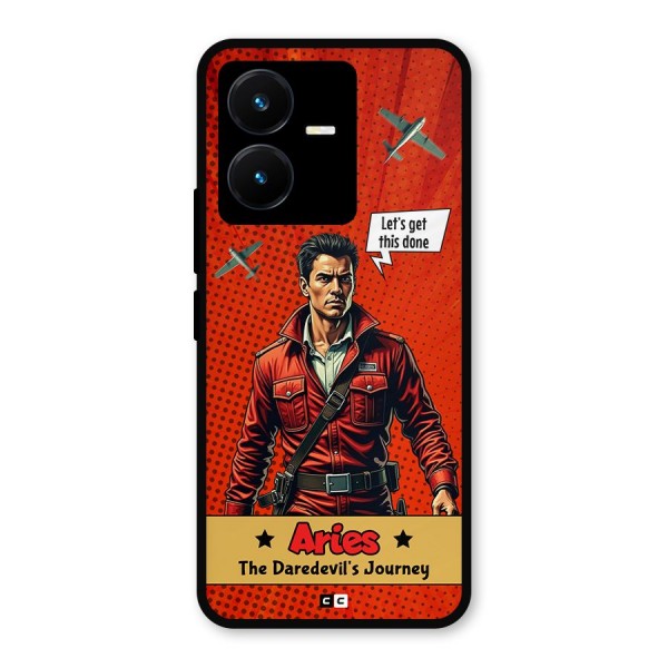 Daredevil Aries Metal Back Case for Vivo Y22s