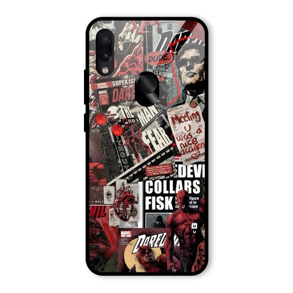 Daredevil Story Glass Back Case for Redmi Note 7