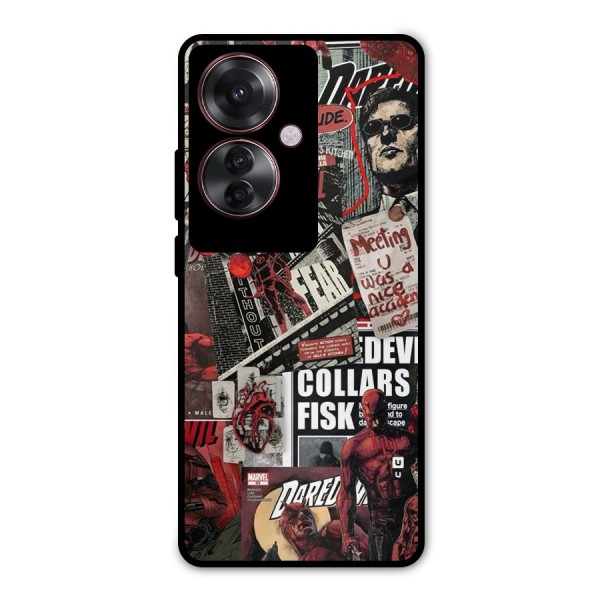 Daredevil Story Metal Back Case for Oppo F25 Pro