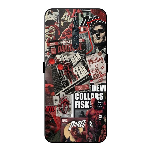 Daredevil Story Metal Back Case for Oppo Reno2 F