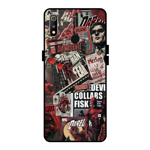 Daredevil Story Metal Back Case for Realme 3