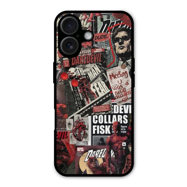 Daredevil Story Metal Back Case for iPhone 16