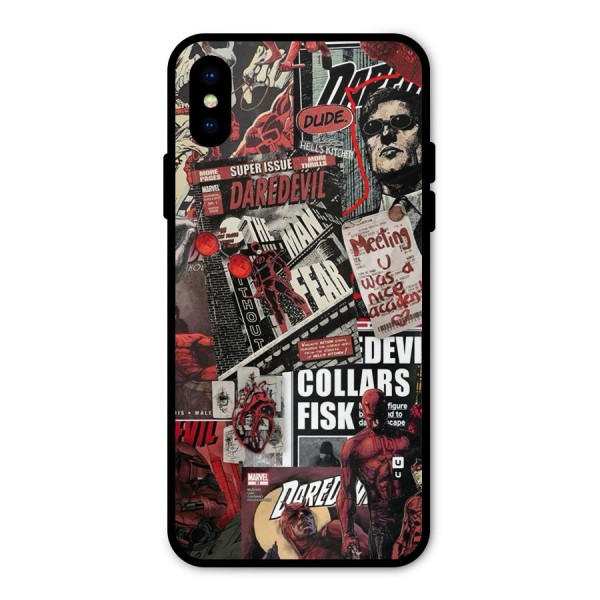 Daredevil Story Metal Back Case for iPhone XS