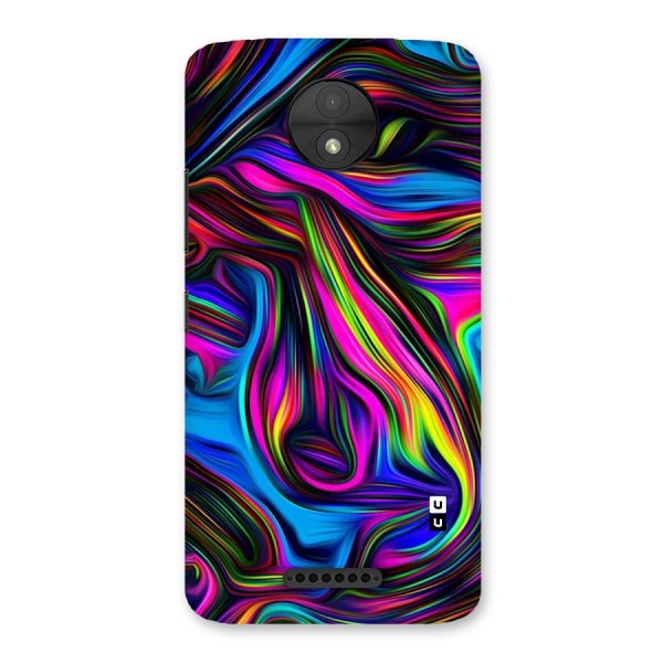 Dark Colorful Oil Abstract Back Case for Moto C