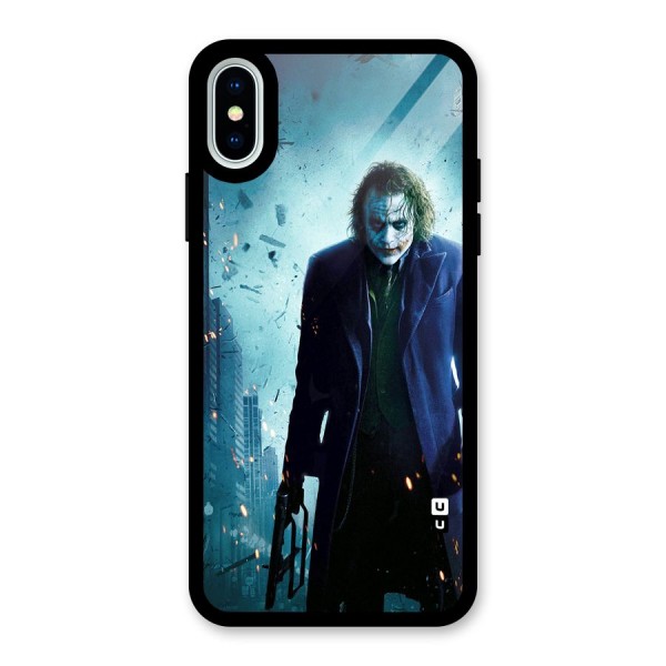 Dark Knight Joker Glass Back Case for iPhone XS