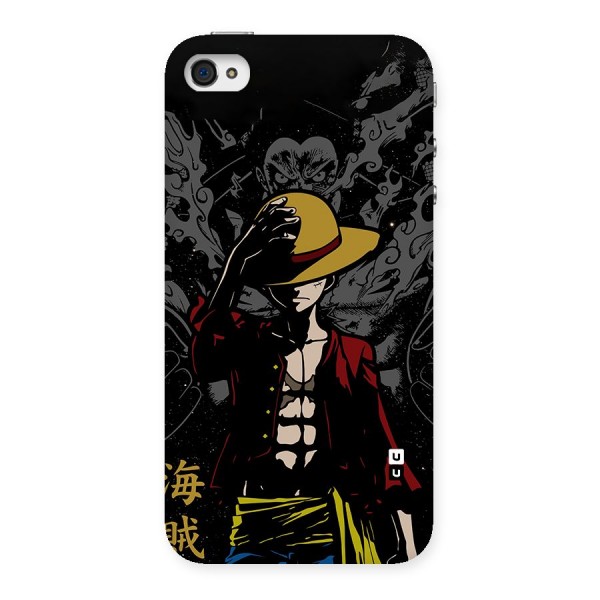 Dark Luffy Art Back Case for iPhone 4 4s