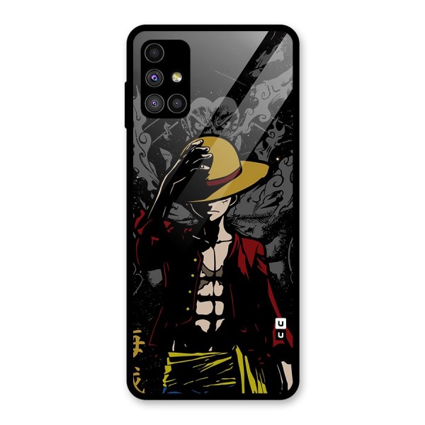 Dark Luffy Art Glass Back Case for Galaxy M51