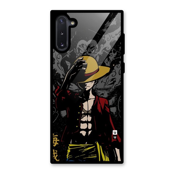 Dark Luffy Art Glass Back Case for Galaxy Note 10