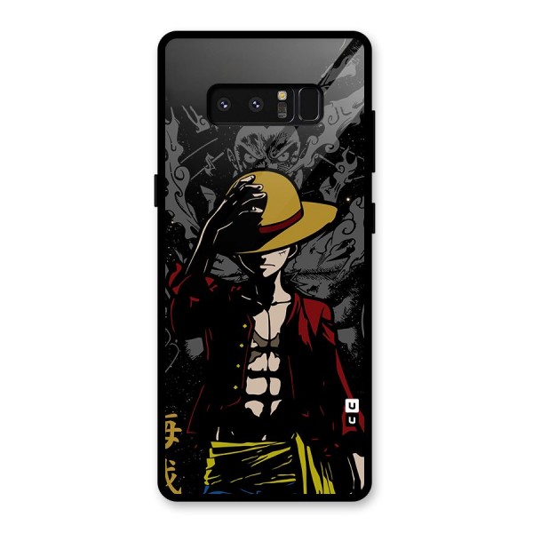 Dark Luffy Art Glass Back Case for Galaxy Note 8