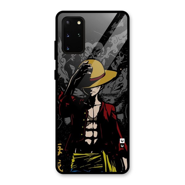 Dark Luffy Art Glass Back Case for Galaxy S20 Plus