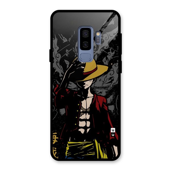 Dark Luffy Art Glass Back Case for Galaxy S9 Plus