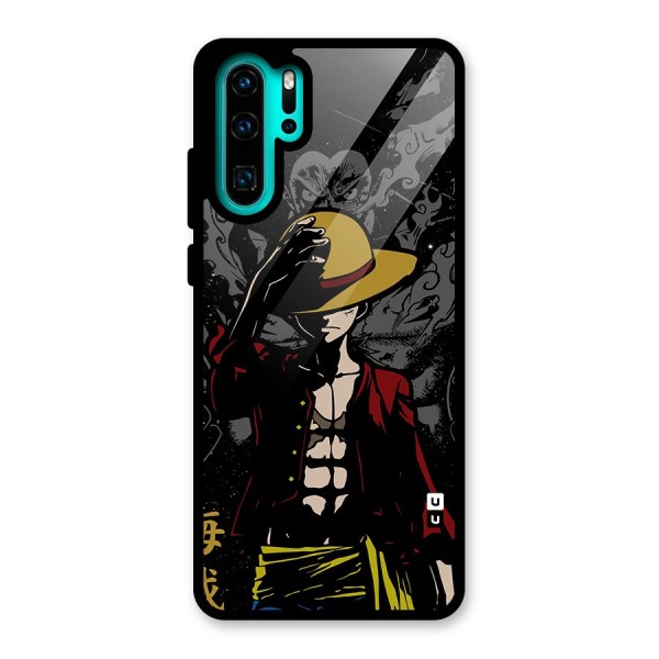 Dark Luffy Art Glass Back Case for Huawei P30 Pro