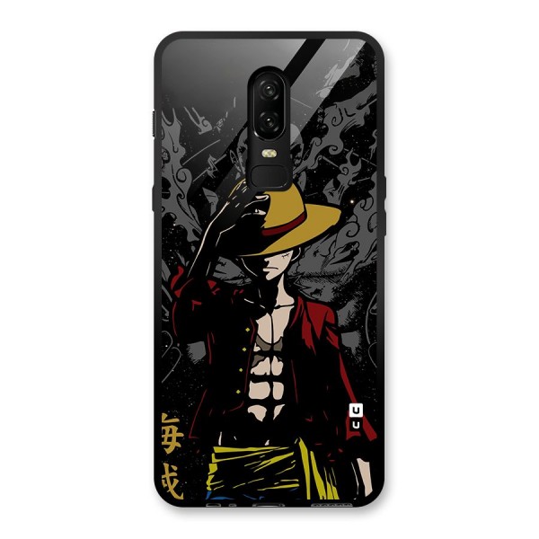 Dark Luffy Art Glass Back Case for OnePlus 6