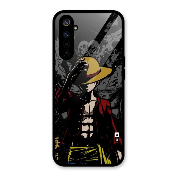 Dark Luffy Art Glass Back Case for Realme 6