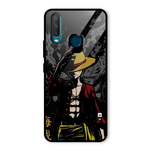 Dark Luffy Art Glass Back Case for Vivo Y12