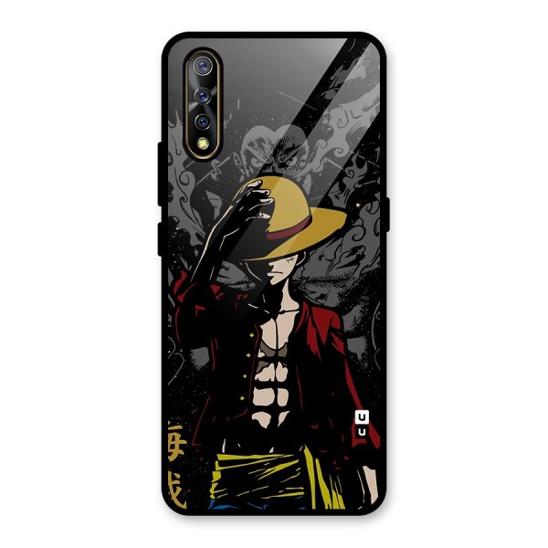 Dark Luffy Art Glass Back Case for Vivo Z1x