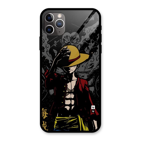 Dark Luffy Art Glass Back Case for iPhone 11 Pro Max