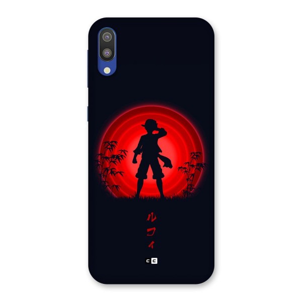 Dark Red Luffy Back Case for Galaxy M10