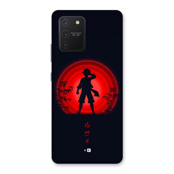 Dark Red Luffy Back Case for Galaxy S10 Lite