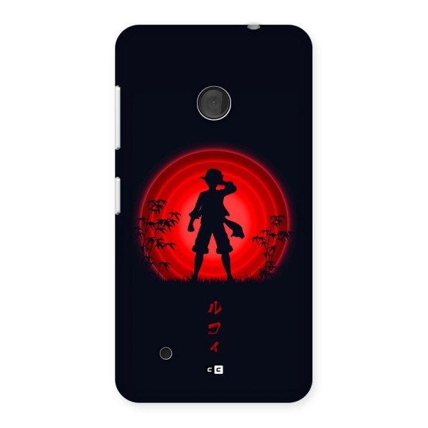 Dark Red Luffy Back Case for Lumia 530