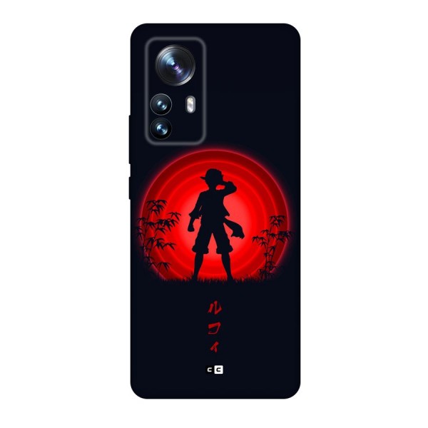 Dark Red Luffy Back Case for Xiaomi 12 Pro