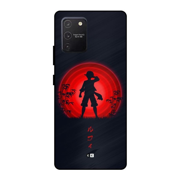 Dark Red Luffy Metal Back Case for Galaxy S10 Lite