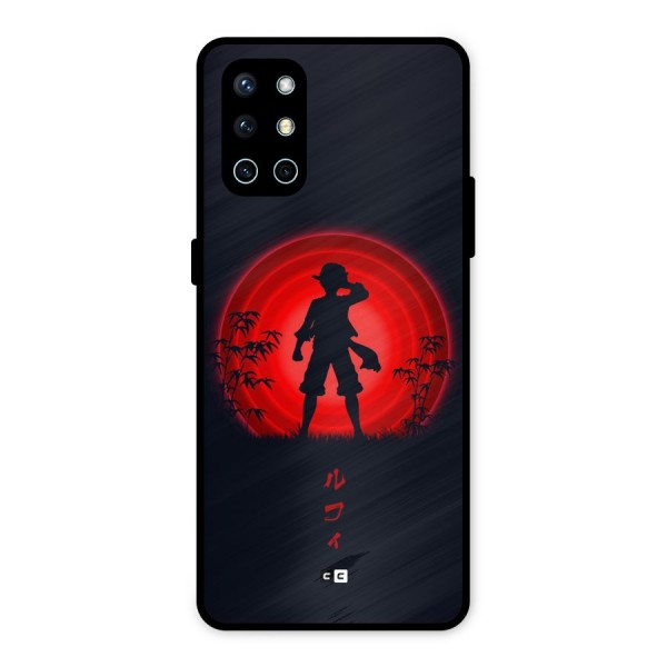 Dark Red Luffy Metal Back Case for OnePlus 9R