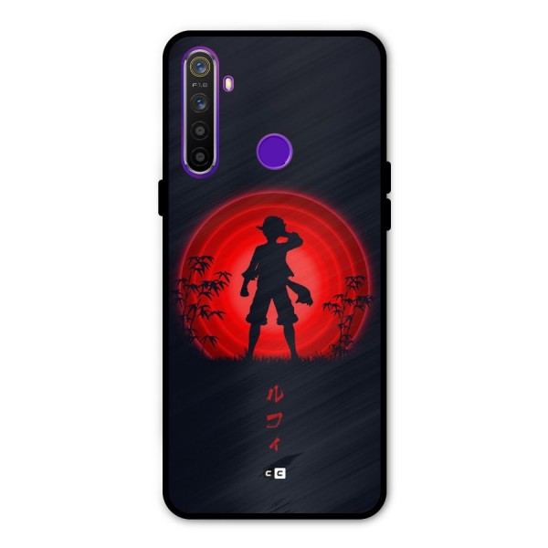 Dark Red Luffy Metal Back Case for Realme 5i