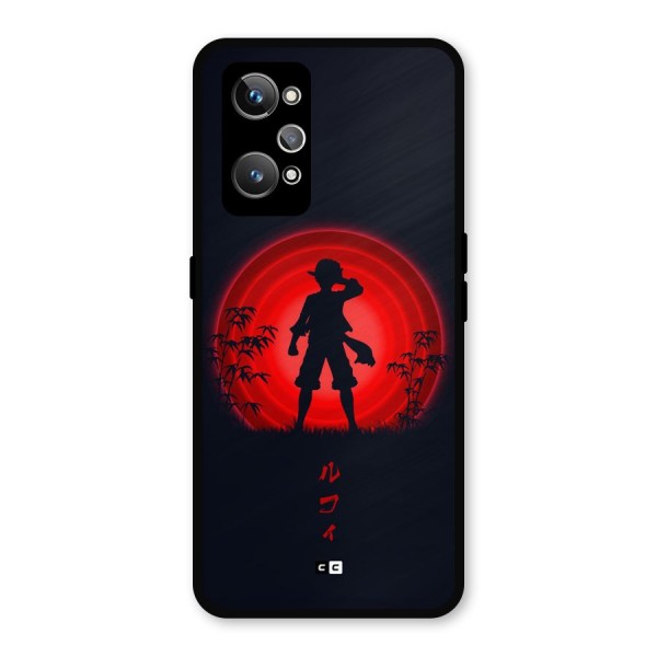 Dark Red Luffy Metal Back Case for Realme GT 2