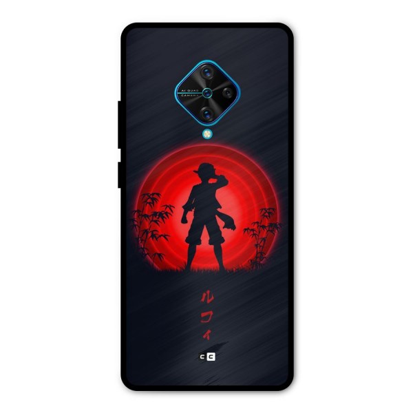 Dark Red Luffy Metal Back Case for Vivo S1 Pro